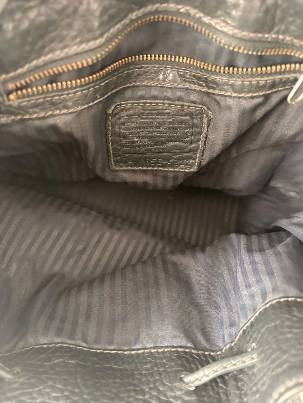 Vintage Coach Backpack Black Pebbled LeatherSonoma 4911 Dustbag EUC